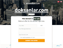 Tablet Screenshot of doksanlar.com